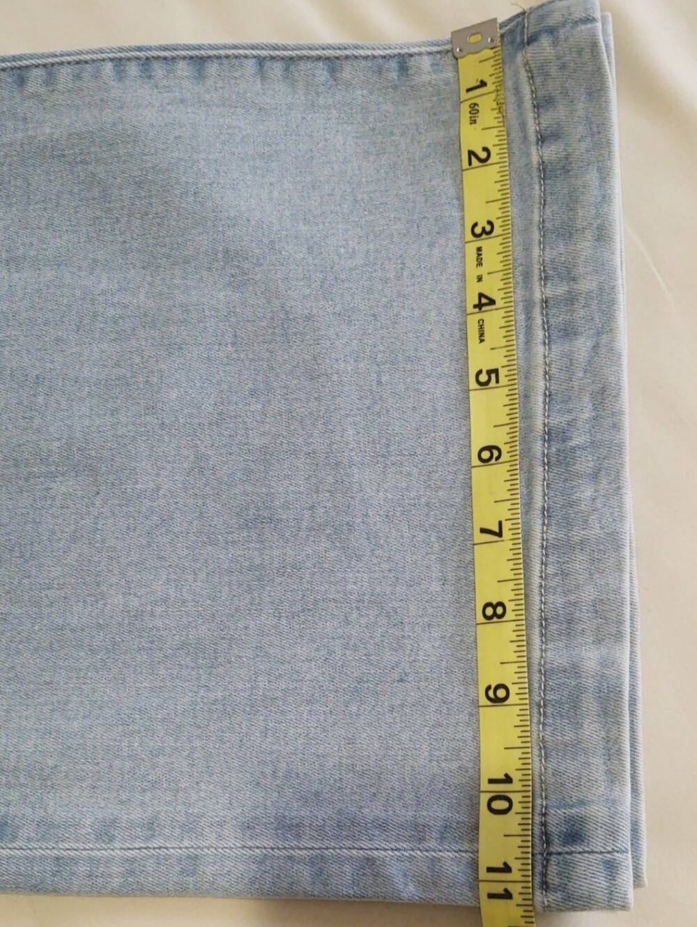 Flying Monkey Light Wash Wide Leg Jeans with Drawstring Size 28 - Picture 10 of 10